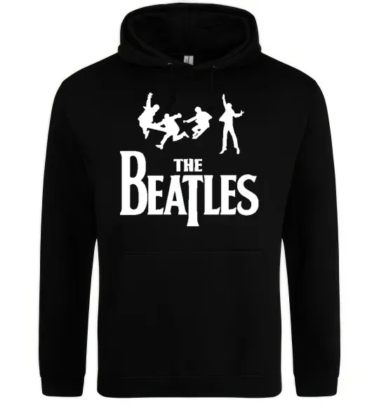 Чоловіча толстовка (худі) THE BEATLES BOLD Чорний фото