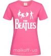 Женская футболка THE BEATLES BOLD Ярко-розовый фото