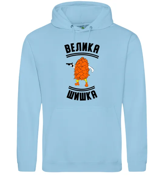 Жіноча толстовка (худі) Велика шишка Блакитний фото