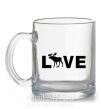 Чашка скляна DEER LOVE Прозорий фото