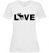 Жіноча футболка DEER LOVE Білий фото