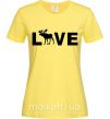 Женская футболка DEER LOVE Лимонный фото