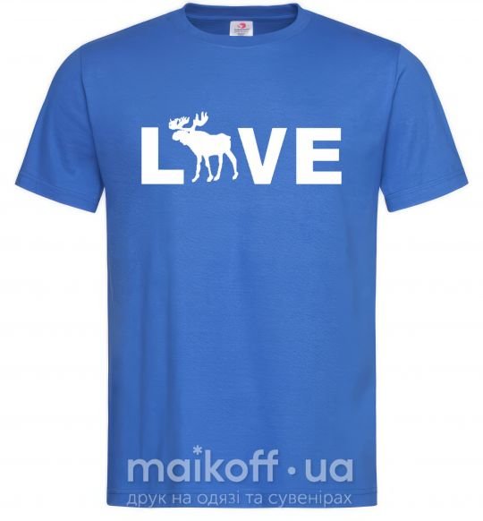 Чоловіча футболка DEER LOVE Яскраво-синій фото