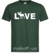 Мужская футболка DEER LOVE Темно-зеленый фото
