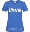 Жіноча футболка DEER LOVE Яскраво-синій фото