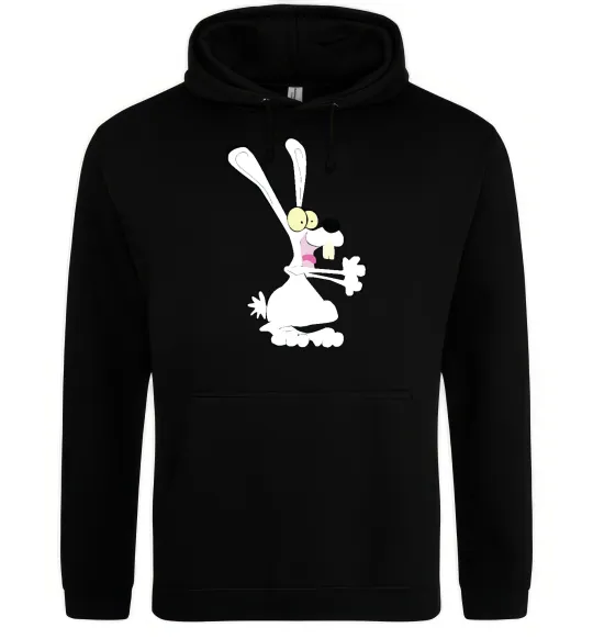 Мужская толстовка (худи) ЗАЯЦ+ Черный фото