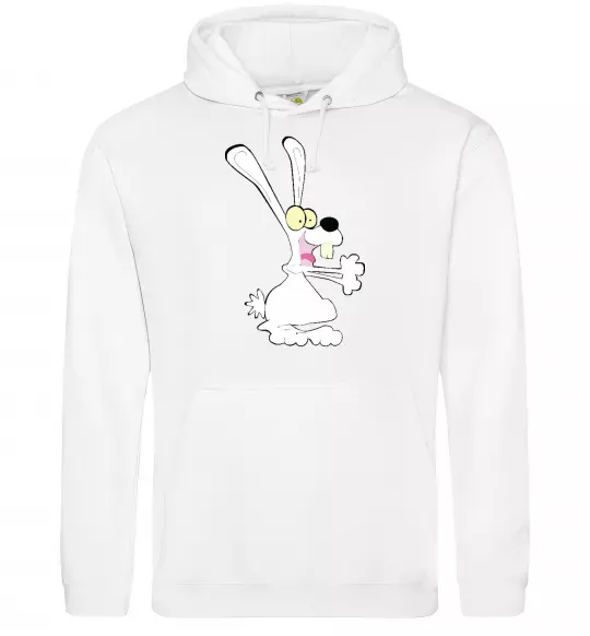 Мужская толстовка (худи) ЗАЯЦ+ Белый фото