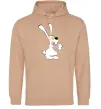 Мужская толстовка (худи) ЗАЯЦ+ Песочный фото
