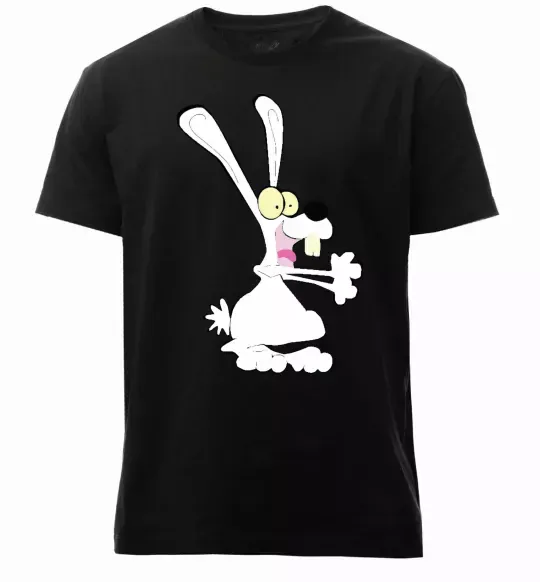 Мужская премиум футболка ЗАЯЦ+ Черный фото