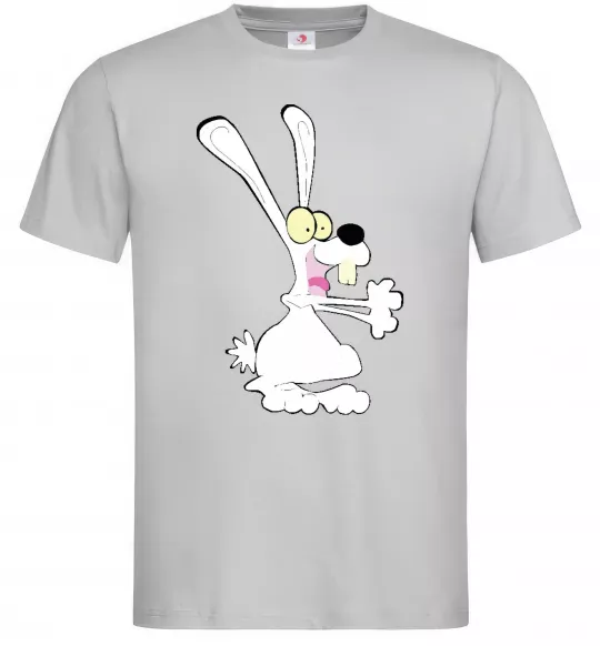 Мужская футболка ЗАЯЦ+ Серый фото