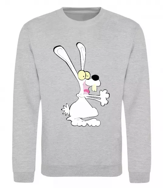 Свитшот ЗАЯЦ+ Серый меланж фото