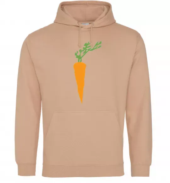 Женская толстовка (худи) +МОРКОВКА Песочный фото