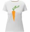 Жіноча преміум футболка +МОРКОВКА Білий фото