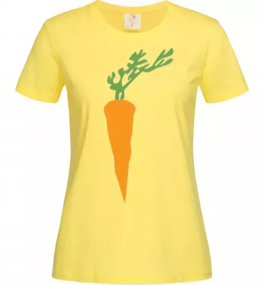 Женская футболка +МОРКОВКА Лимонный фото