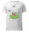 Чоловіча преміум футболка ЛЯГУШКА+ Білий фото