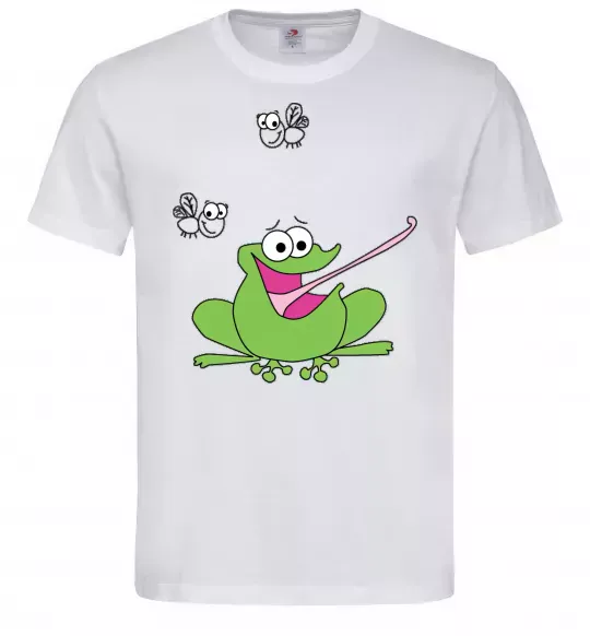 Мужская футболка ЛЯГУШКА+ Белый фото