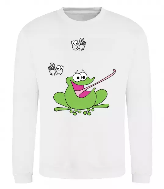 Свитшот ЛЯГУШКА+ Белый фото