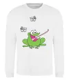 Свитшот ЛЯГУШКА+ Белый фото