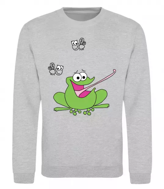 Свитшот ЛЯГУШКА+ Серый меланж фото