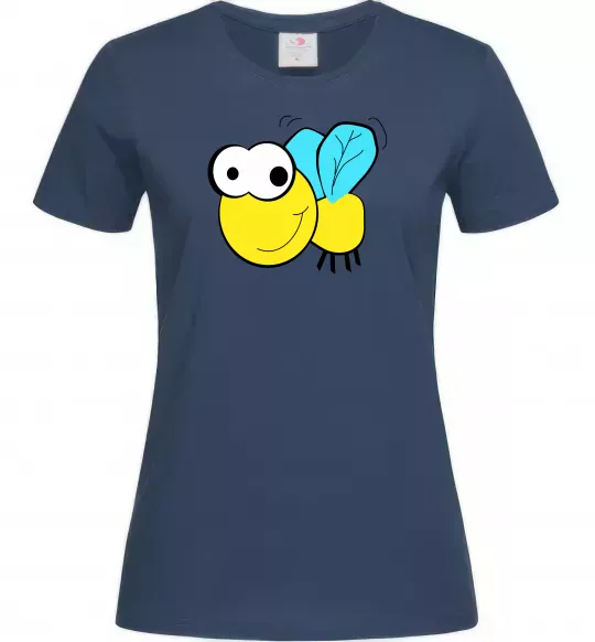 Женская футболка +ПЧЕЛКА Темно-синий фото