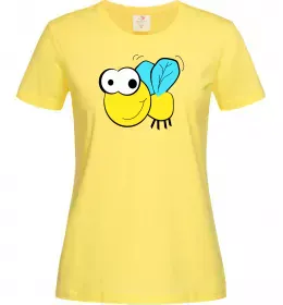 Женская футболка +ПЧЕЛКА Лимонный фото