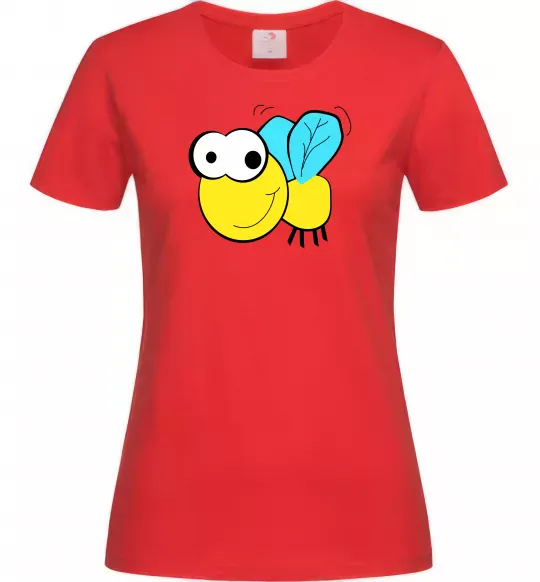 Женская футболка +ПЧЕЛКА Красный фото