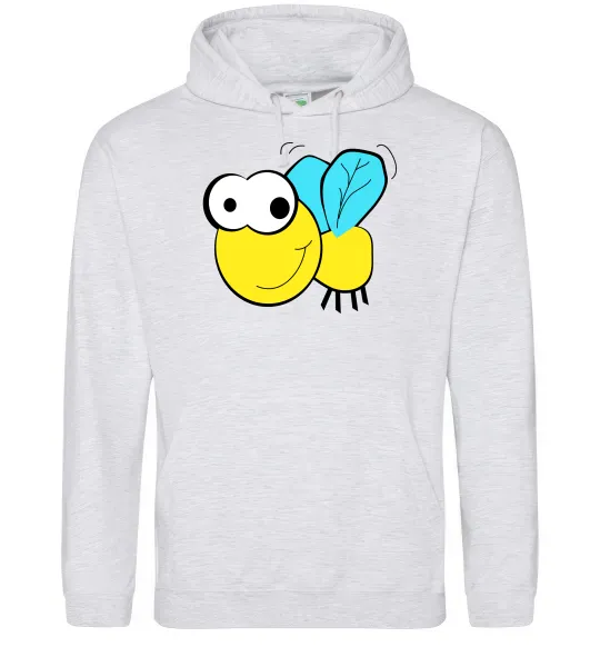 Жіноча толстовка (худі) +ПЧЕЛКА Сірий меланж фото