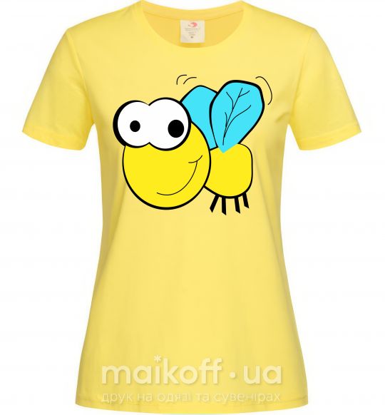 Жіноча футболка +ПЧЕЛКА Лимонний фото