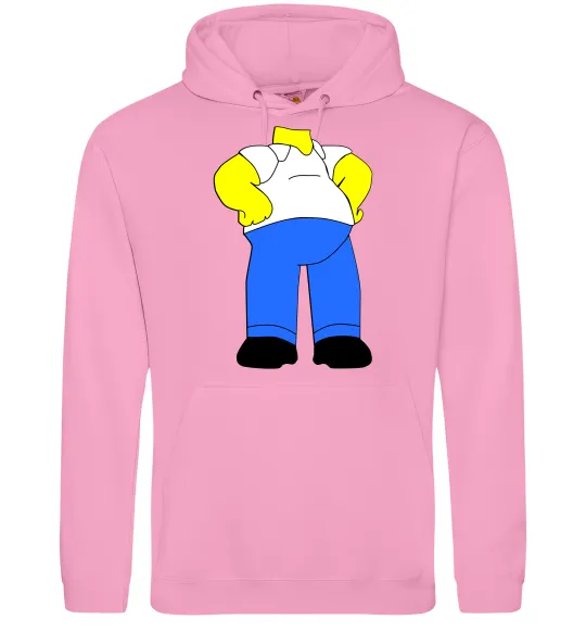 Мужская толстовка (худи) Гомер Сімпсон образ Розовый фото