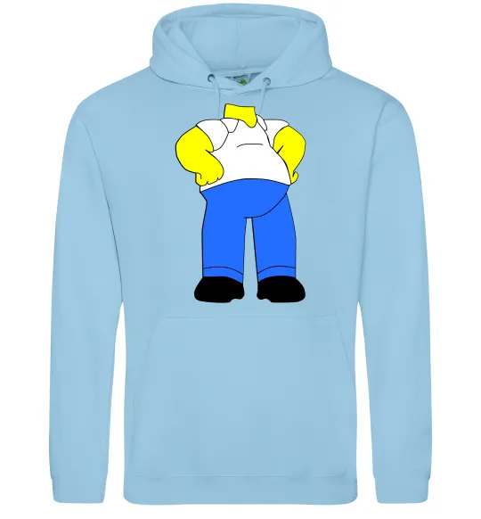 Мужская толстовка (худи) Гомер Сімпсон образ Голубой фото