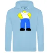Мужская толстовка (худи) Гомер Сімпсон образ Голубой фото