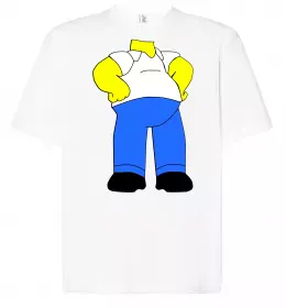 Футболка Оверсайз Сімпсон українець Белый фото Футболка Оверсайз Сімпсон українець Белый фото