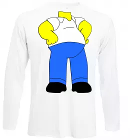 Лонгслив Гомер Сімпсон показує пальцем Черный фото Лонгслив Гомер Сімпсон показує пальцем Черный фото