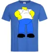 Мужская футболка Гомер Сімпсон образ Ярко-синий Мужская футболка Гомер Сімпсон образ Ярко-синий фото
