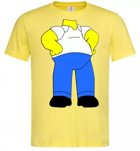 Мужская футболка Гомер Сімпсон образ Лимонный фото