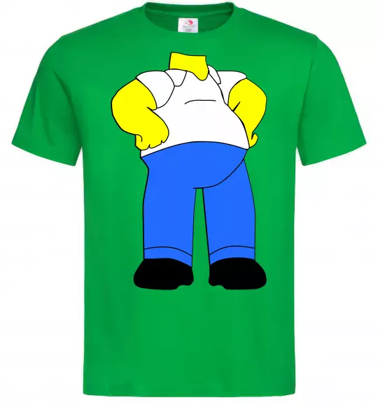 Мужская футболка Гомер Сімпсон образ Зеленый фото