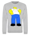Свитшот Гомер Сімпсон образ Серый меланж фото
