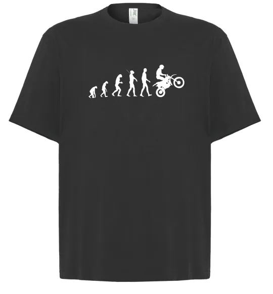 Футболка Оверсайз Motocross evolution Чорний фото