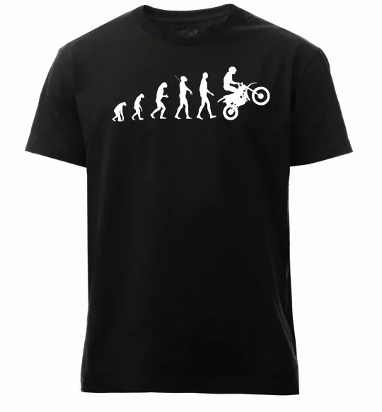 Мужская премиум футболка MOTOCROSS EVOLUTION Черный фото