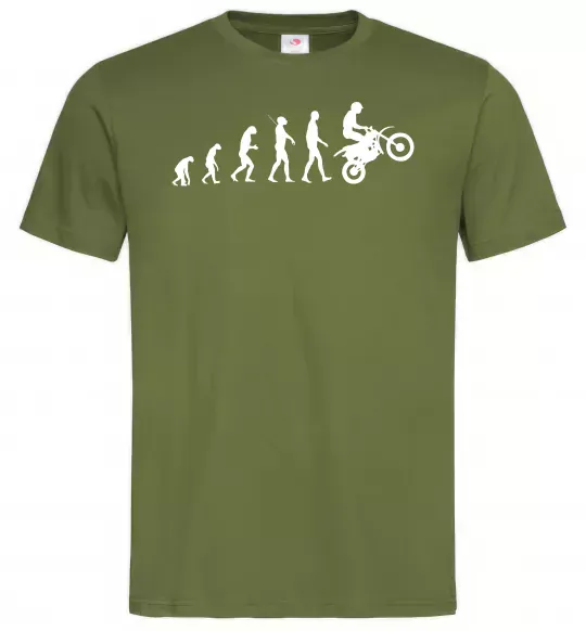 Чоловіча футболка MOTOCROSS EVOLUTION Оливковий фото