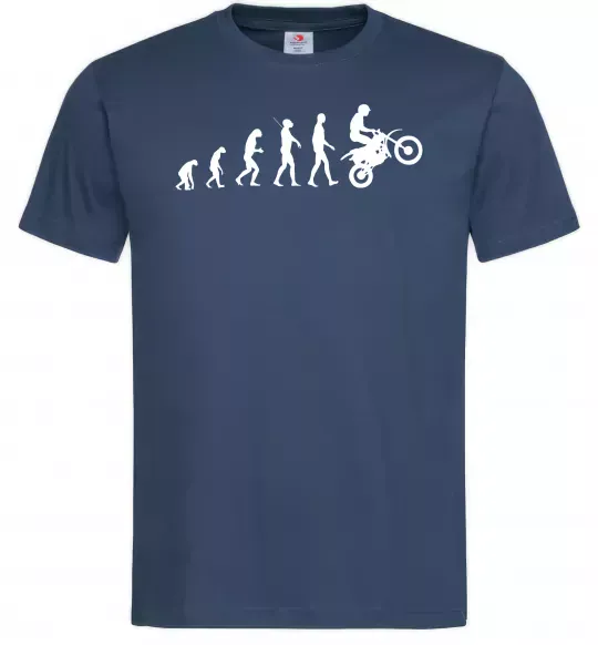 Чоловіча футболка MOTOCROSS EVOLUTION Темно-синій фото