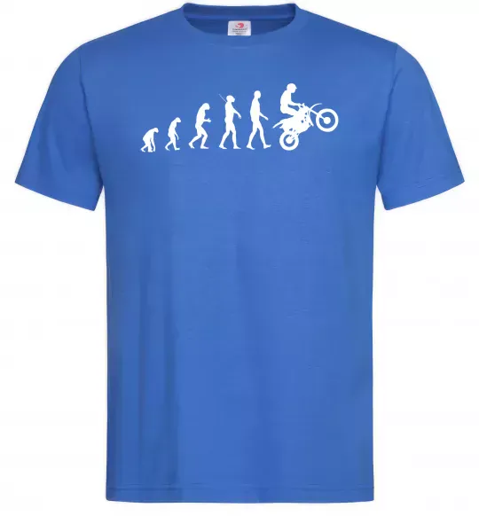 Чоловіча футболка MOTOCROSS EVOLUTION Яскраво-синій фото