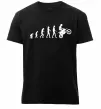 Мужская премиум футболка Motocross evolution Черный фото
