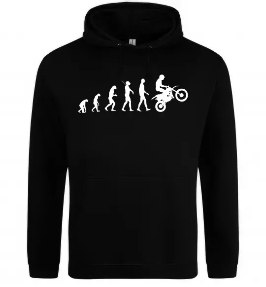 Мужская толстовка (худи) MOTOCROSS EVOLUTION Черный фото