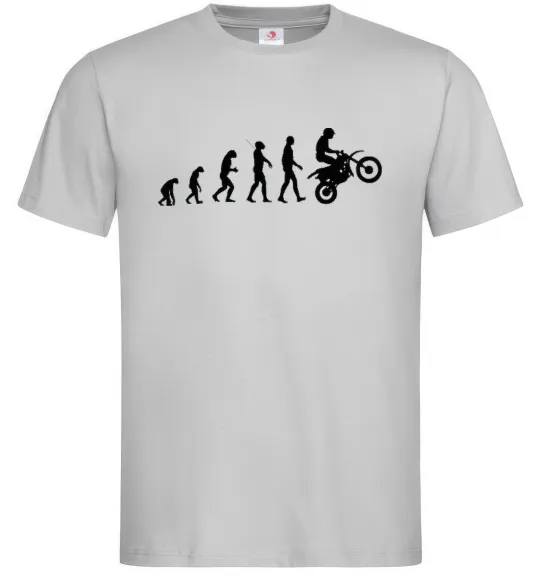 Мужская футболка Motocross evolution Серый фото