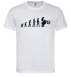 Мужская футболка Motocross evolution Белый фото