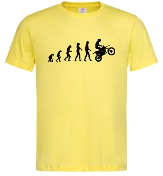 Мужская футболка Motocross evolution Лимонный фото