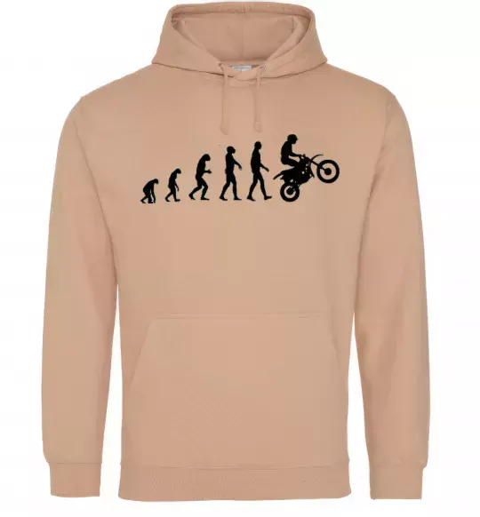 Мужская толстовка (худи) MOTOCROSS EVOLUTION Песочный фото