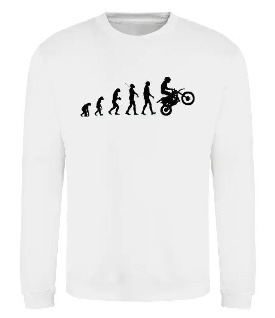 Світшот MOTOCROSS EVOLUTION Білий фото