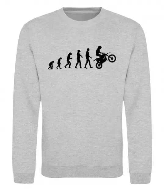 Світшот MOTOCROSS EVOLUTION Сірий меланж фото